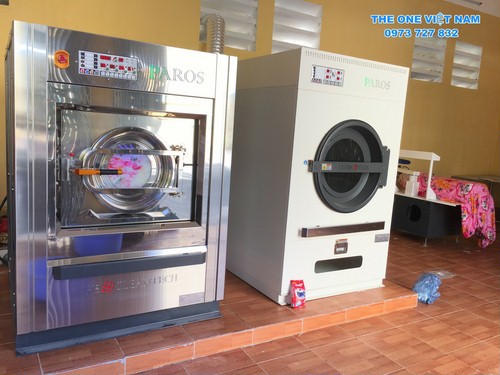 Máy giặt công nghiệp công suất 35kg lắp đặt Bệnh Viện Hưng Yên