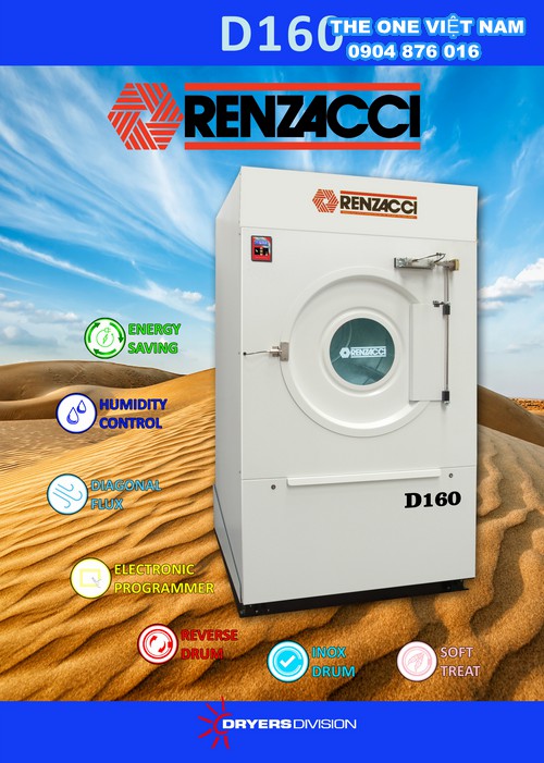 Máy sấy công nghiệp Renzacci - D160