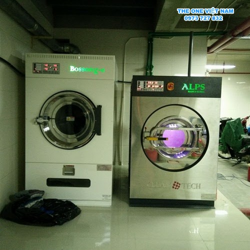 Mô hình cửa hàng giặt là công nghiệp công suất lớn  Thiết bị giặt là công  nghiệp