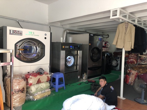 Cách giặt đồ bằng máy giặt công nghiệp